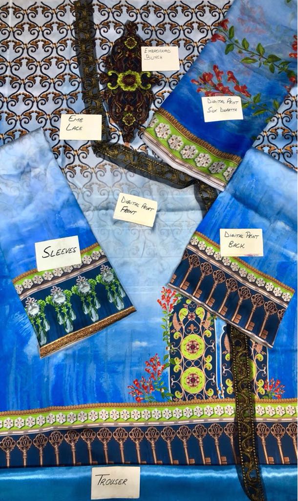 ZHS-666 Gul ahmed silk collection